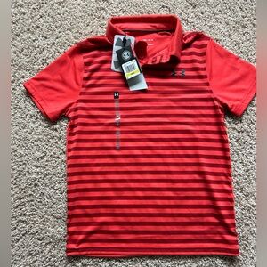 New With Tags Under Armour boys golf polo shirt.